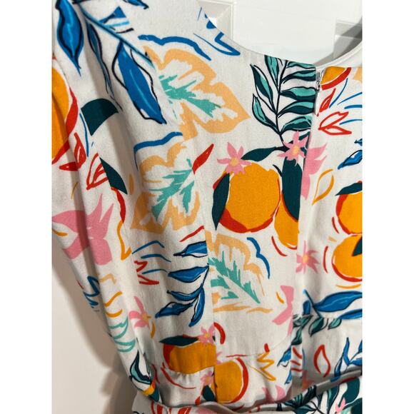 Anne Klein Sleeveless Spring Summer Mini Peach Dress Size 6 Medium Women Bright - Picture 8 of 9